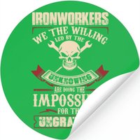 Ironworker Union Skull Art — Autocollants et stickers