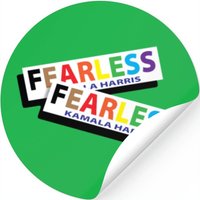 Kamala Harris Fearless Bumper Sticker For Christma — Stickers & Decals