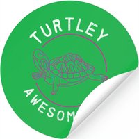 Turtle Lovers: Tropical Sea Turtle Decor — Stickers & Decals