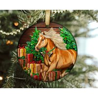 Haflinger Horse Christmas Ornament Sublimation Design — Ornaments
