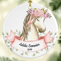Christmas Horse Ornament Personalized — Ornaments