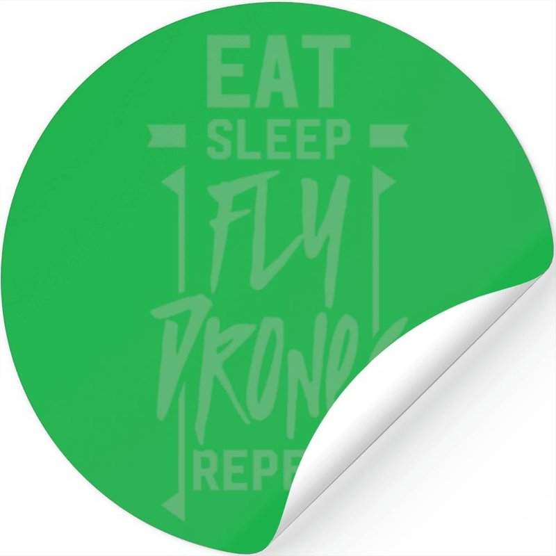 Drone Enthusiasts: Repeat Drone Humor — Autocollants et stickers
