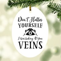 Nurse Oval Ornament Funny Nurses Birthday Gift, Nurse Ornaments — Ornaments