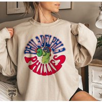 Phillie Phanatic Cartoon Sweatshirt, Philadelphia Baseball Sweatshirt