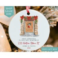 Personalized New Apartment Ornament Custom First Christmas In Our New Apartment Ornament