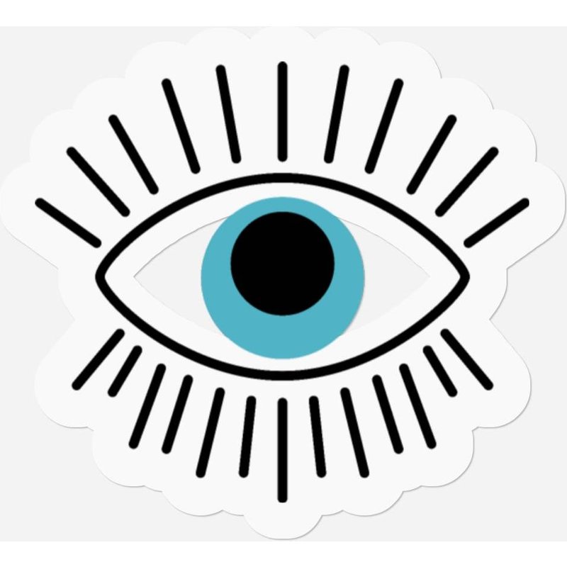 Greek Evil Eye, Greek Evil Eye — Stickers & Decals