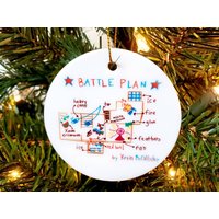 Battle Plan Ornament, Home Alone Ornament, Christmas Ornament