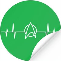 Heart Beat Trek Star Logo Enterprise Discovery Uss