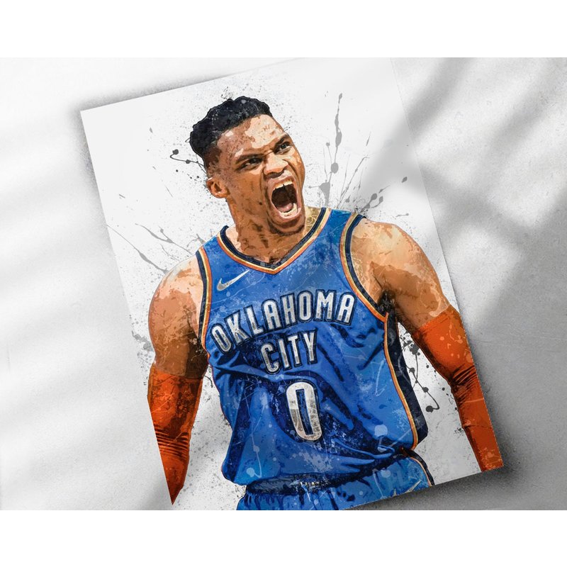 Russell Westbrook Poster - Oklahoma City Thunder — Posters & Prints
