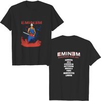Eminem T-shirt, Eminem Eurpean Tour 2001 Black T-shirt