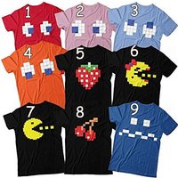 Pac-man Halloween Family Costume - Fun Pac-man Shirts For Everyone — Mens T Shirts