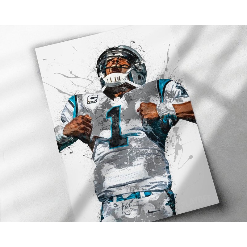 Cam Newton Poster, Carolina Panthers — Posters & Prints