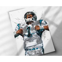 Cam Newton Poster, Carolina Panthers