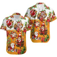 Santa Xmas Hawaii Shirt