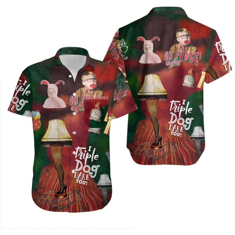Christmas Story Movie Hawaii Shirt — Chemises décontractées pour hommes