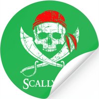 Scallywag Pirate Saying Skull And Crossbones Flag