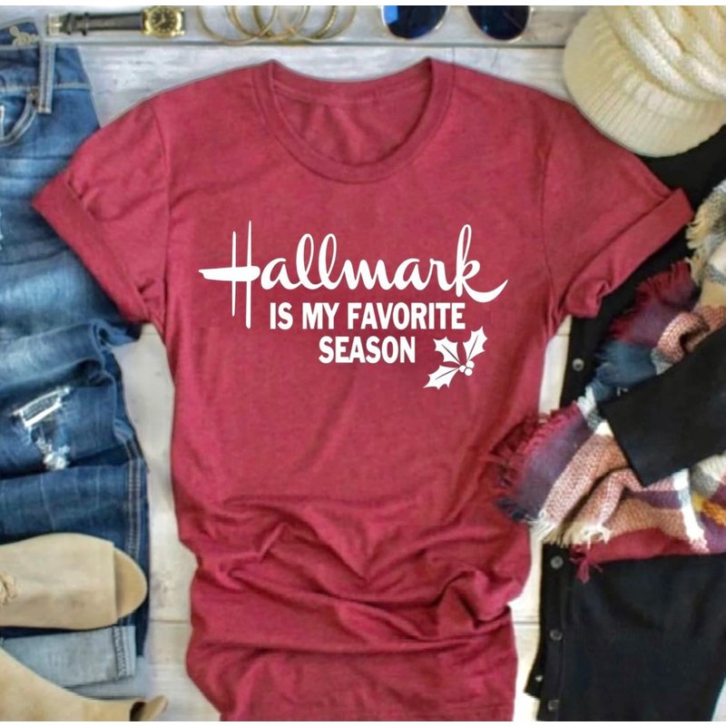 Hallmark Is My Favorite Season, Hallmark Christmas T Shirt — Mens T Shirts