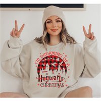 I'm Dreaming Of A Hogwarts Christmas Sweatshirt, Harry Potter Christmas Sweatshirt — Sweats à capuche pour hommes