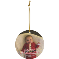 Baby's First Christmas Ornament, First Christmas, Photo Ornament, Christmas Ornament