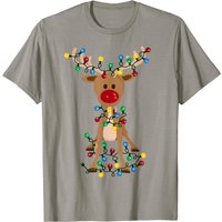 Rudolph Red Nose Reindeer Christmas Pajama Family T-shirt — Mens T Shirts
