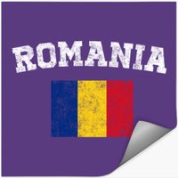 Romanian Flag Sticker - Vintage Romania Stickers — Stickers & Decals
