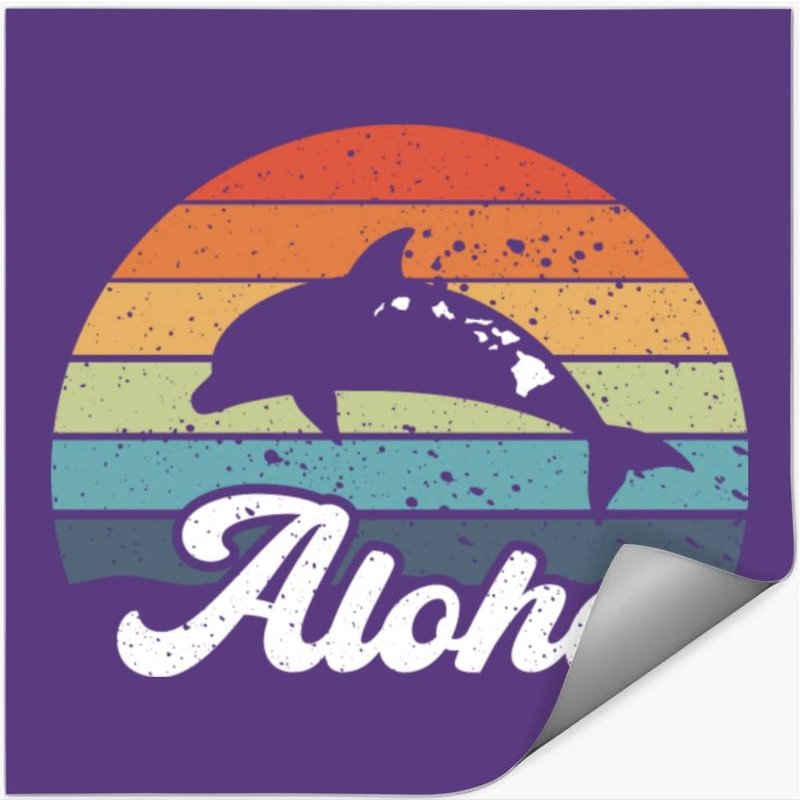 Aloha Hawaii Hawaiian Island Dolphin