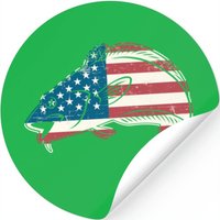Cod Fish American Stickers