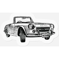 Vintage Car Convertible Datsun Sticker — Stickers & Decals