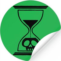 Black Hourglass Skull