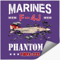 F 4j Phantom Ii Vmfa 232 Us Airofrce Stickers