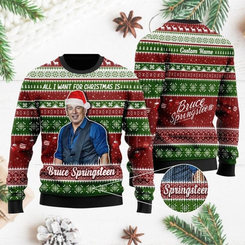 Personalized Bruce Springsteen 3d Sweater — Chandails pour hommes