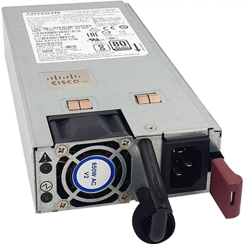 Cisco NXA-PAC-650W-PI= | 650-Watts 200-240V AC 50-60Hz Port-Side Intake Power Supply for Nexus 3232C / 3264Q — Power Supplies