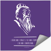 Confucius Quotes Wisdom Confucianism Philosophy — Autocollants et stickers