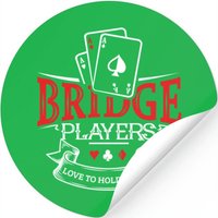Bridge Players Playing Card Bridge — Stickers & Decals
