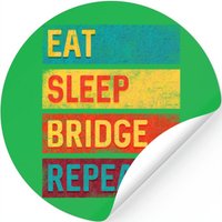 Bridge Card Game Player Gift — Stickers & Decals