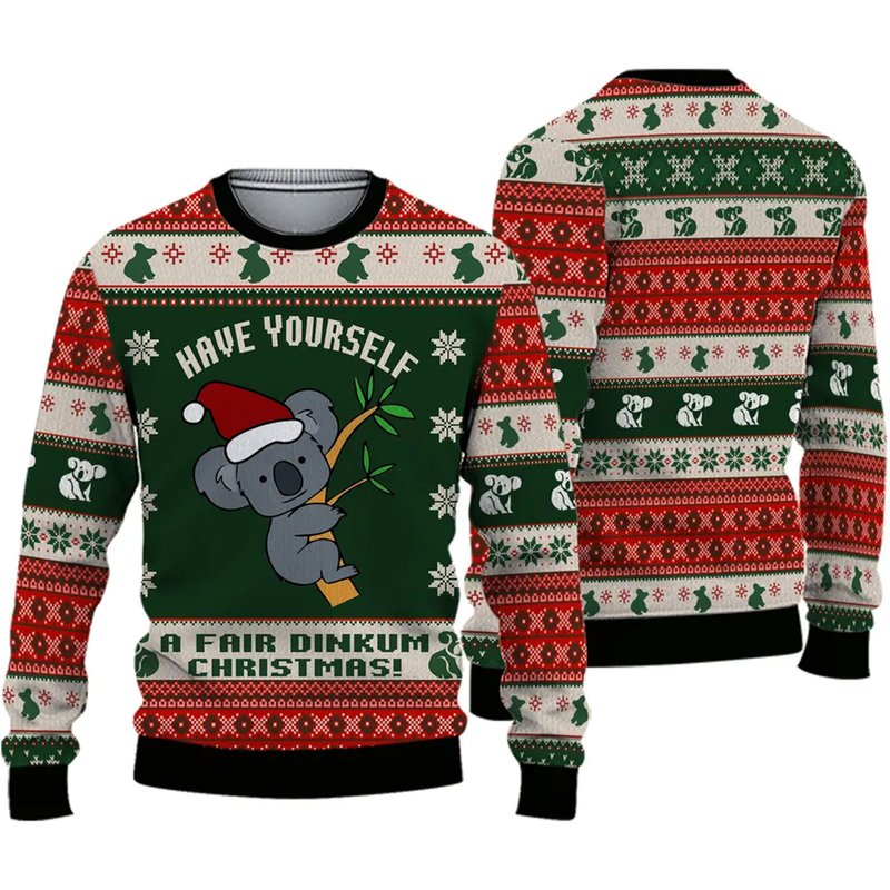 Australian Fair Dinkum Christmas Ugly 3d Sweater
