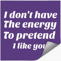 Sarcastic Saying Funny Sarcastic Quote — Autocollants et stickers