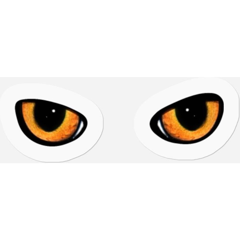 Cat Eyes Evil Orange Eyes Scary Eye — Autocollants et stickers