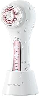 facial cleansing brush: UMICKOO Facial Cleansing Brush,Rechargeable IPX7 Waterproof with 5 Brush Heads,Face Brush Use…