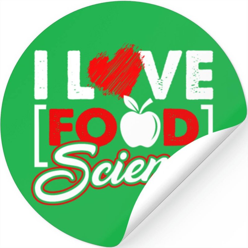 I Heart Food Science Stickers — Autocollants et stickers