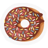 Donut Cake Sweets Baking Homer Simpsons — Autocollants et stickers