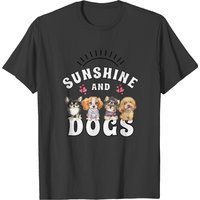 Puppies Sunshine And Dogs- Puppies And Sunshine T-shirts — T-shirts pour hommes