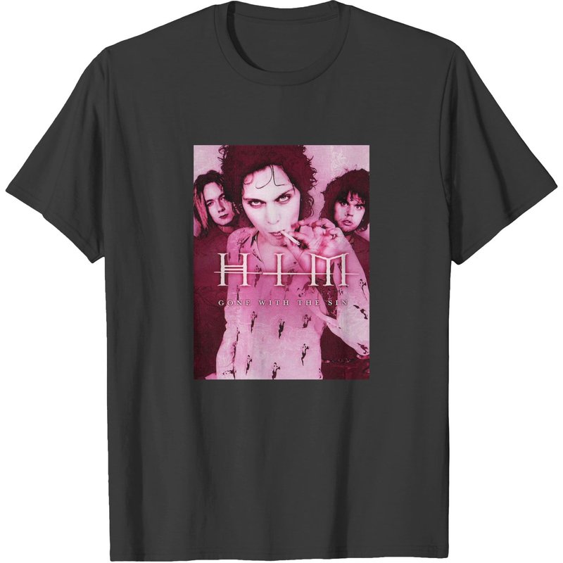 Him Band Ville Valo Heartagram Gone With The Sin Cover T-shirts