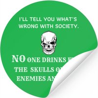 Wrong Society Stickers, Skull Stickers, Society Stickers — Stickers & Decals