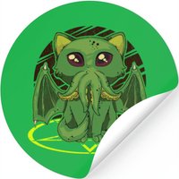 Cathulhu Satanic Kawaii Cat Cthulhu — Stickers & Decals