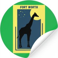 Fort Worth In Texas - Vintage Zoo Destination — Autocollants et stickers