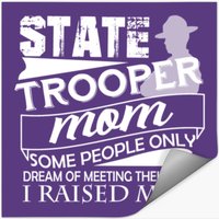 State Trooper Mom Stickers