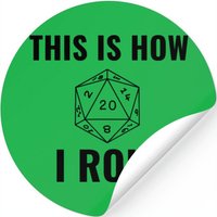 20 Sided Dice Roll — Autocollants et stickers