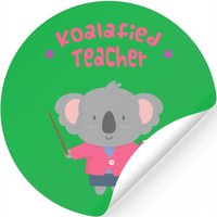 Cute Koala Bear Teacher — Autocollants et stickers