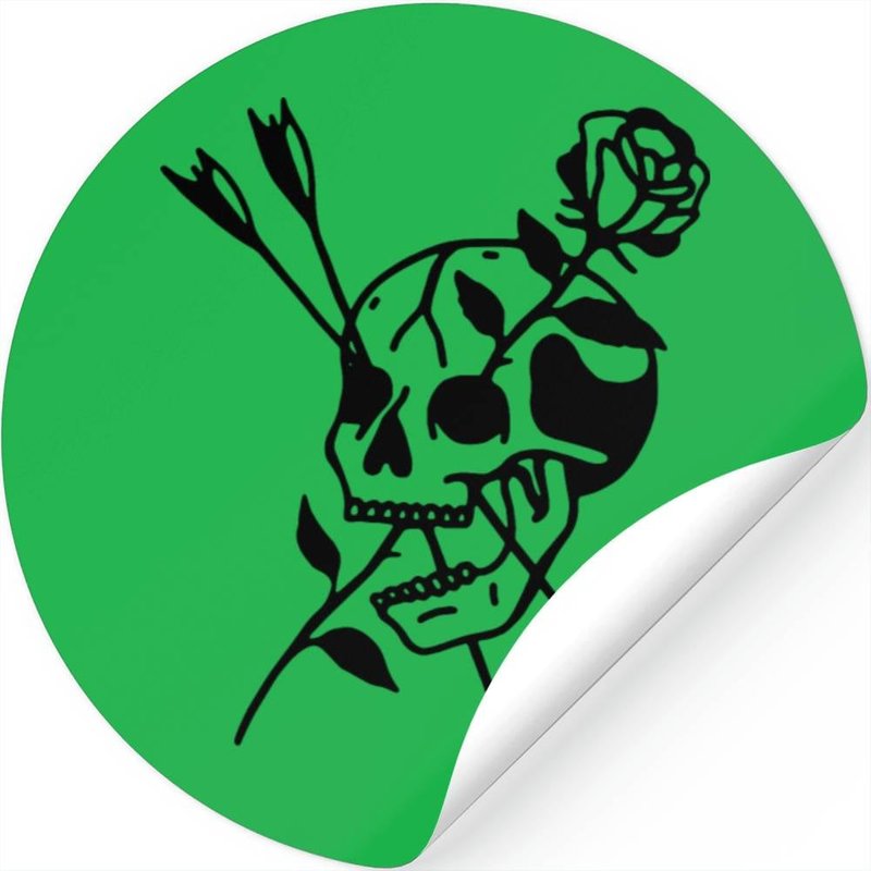 Skull Rose — Autocollants et stickers